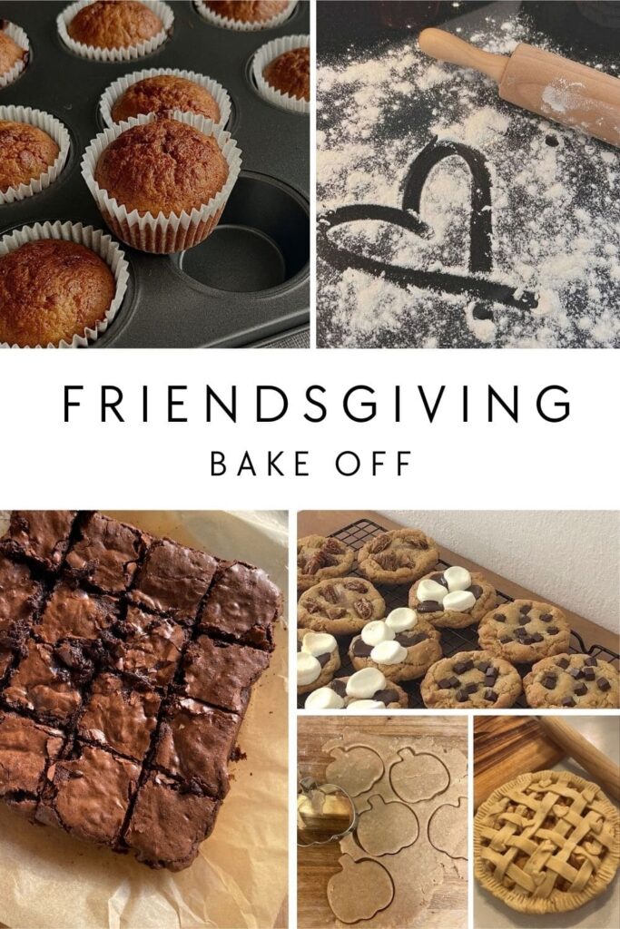 Friendsgiving bake off party theme.