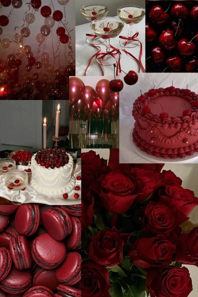 Cherry themed party as a fun birthday party idea for adults