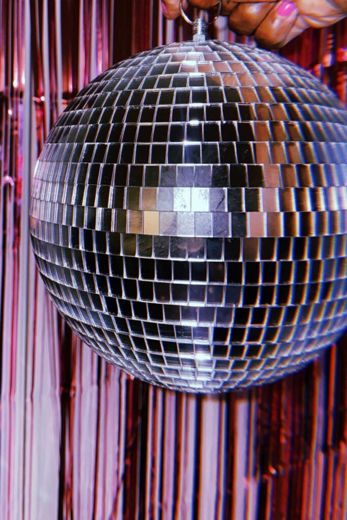 Disco ball party decoration