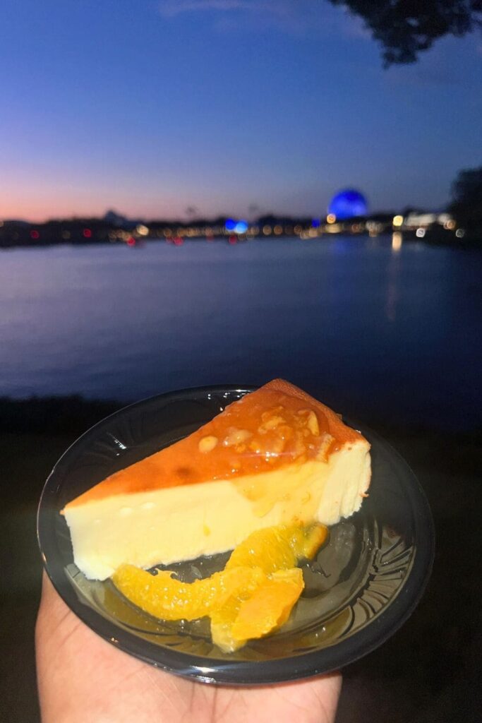 Basque Cheesecake at the Spain pavillion