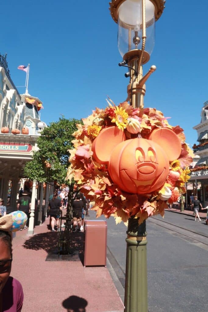 Visit a theme park during fall