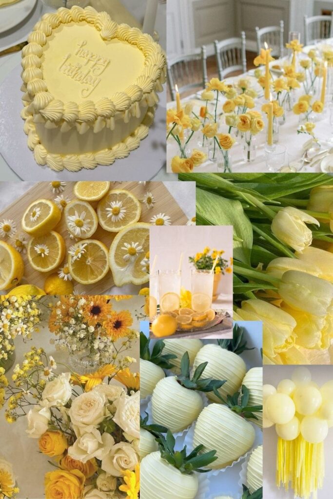 Yellow themed color party