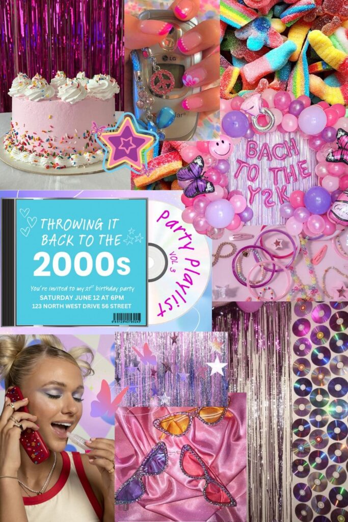 2000s theme 21st birthday party ideas 