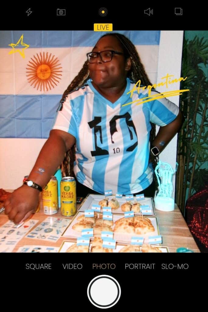 Argentina themed costume for party