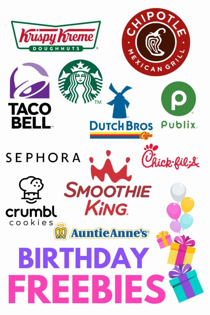 Birthday freebies