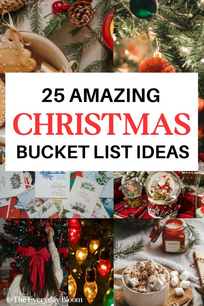 Christmas bucket list