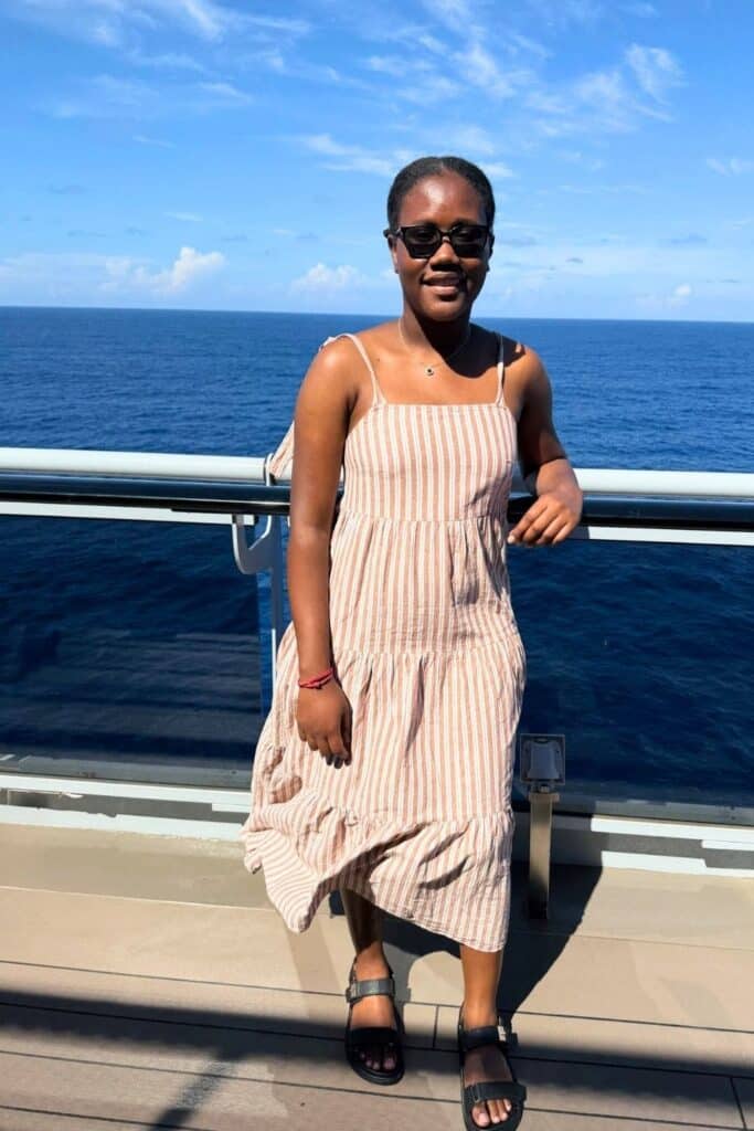 Midi stripped dressed