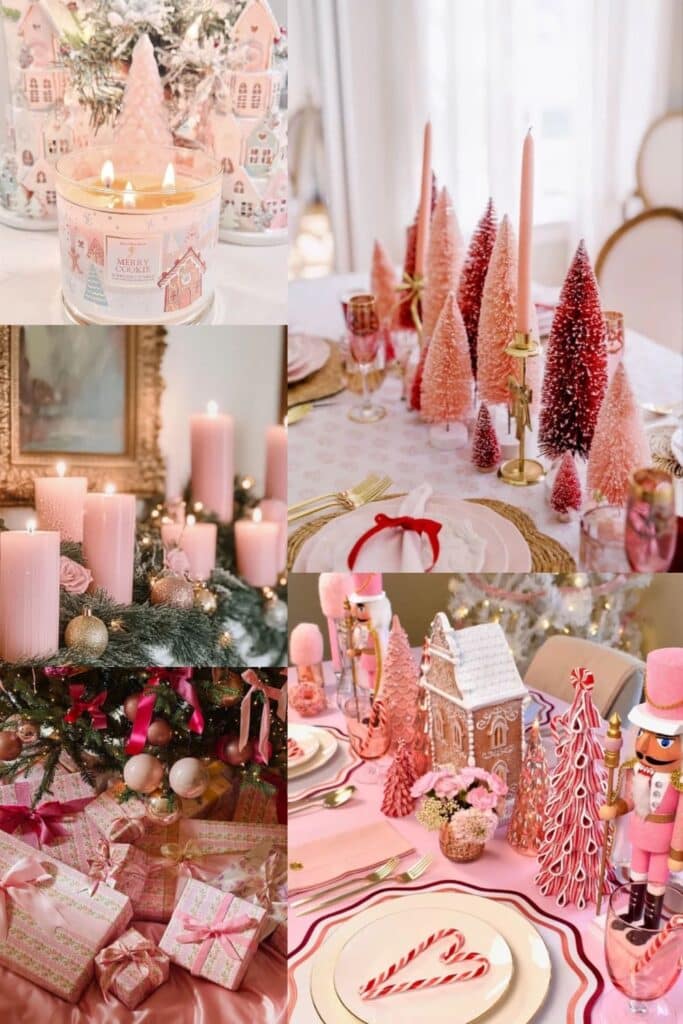 Pink Christmas party theme