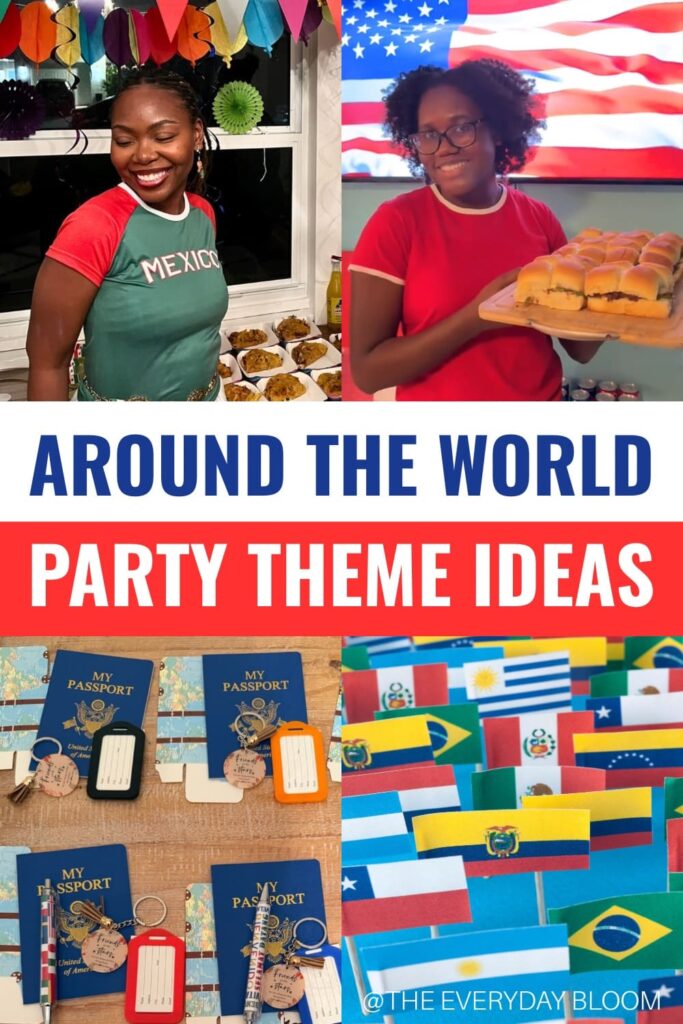 around the world party theme