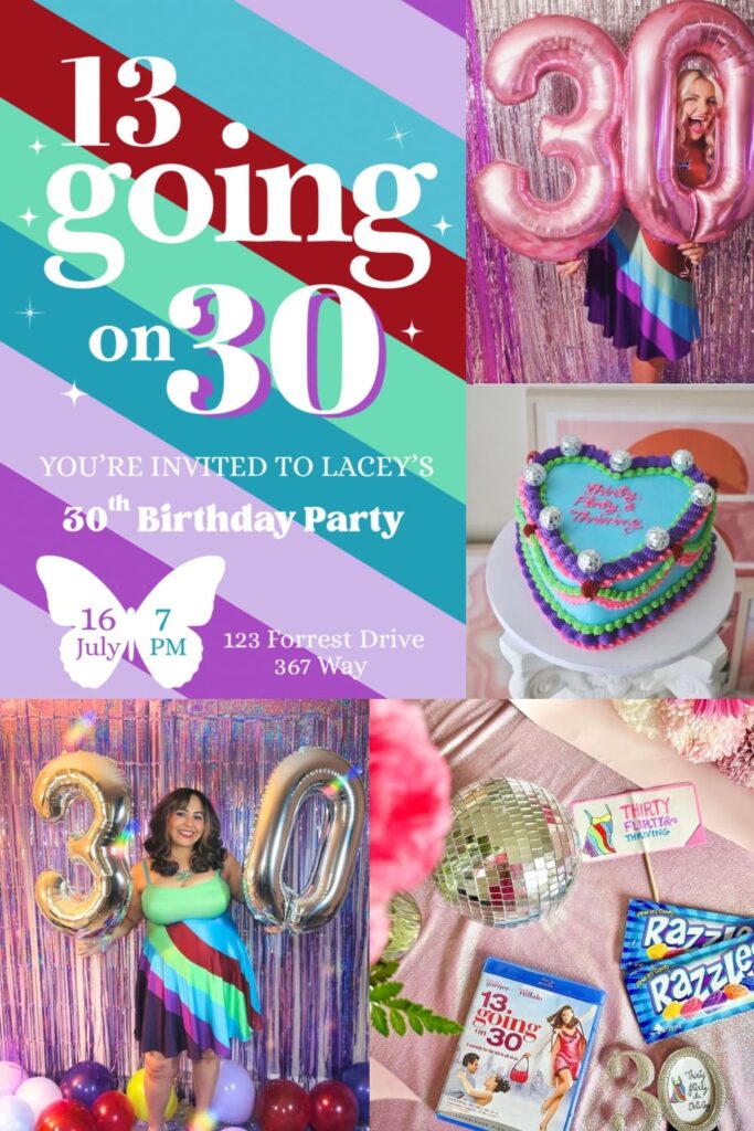 13 going on 30 birthday party