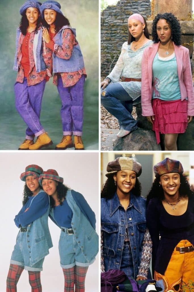 Tia and Tamera twin day outfits