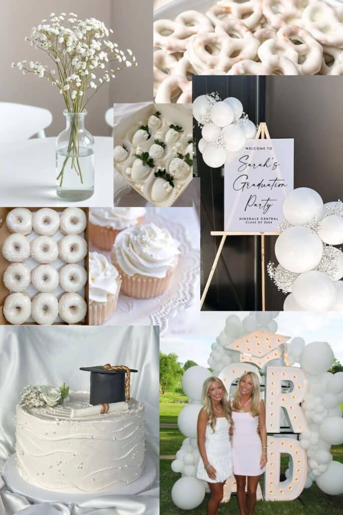 All white graduation party