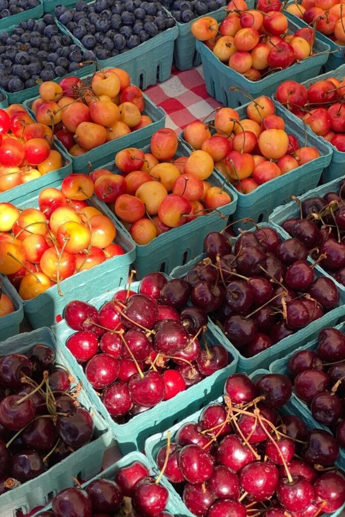 Going to the Farmers market as a summer bucket list idea for adults