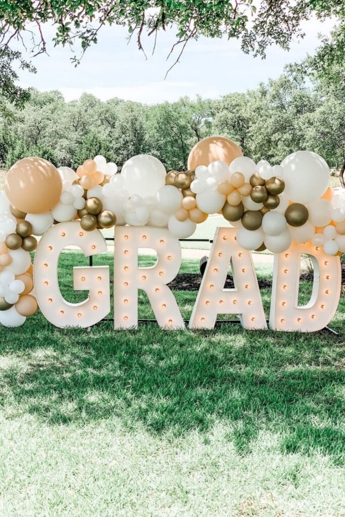 Graduation backyard decorations