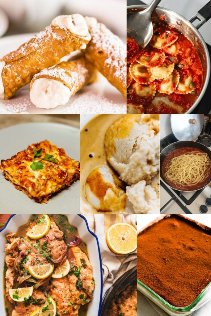 Italian dinner party menu