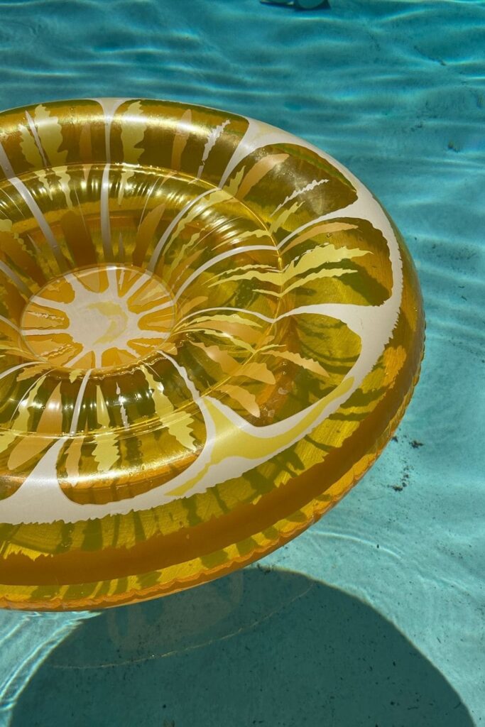 Pool floatie for birthday party