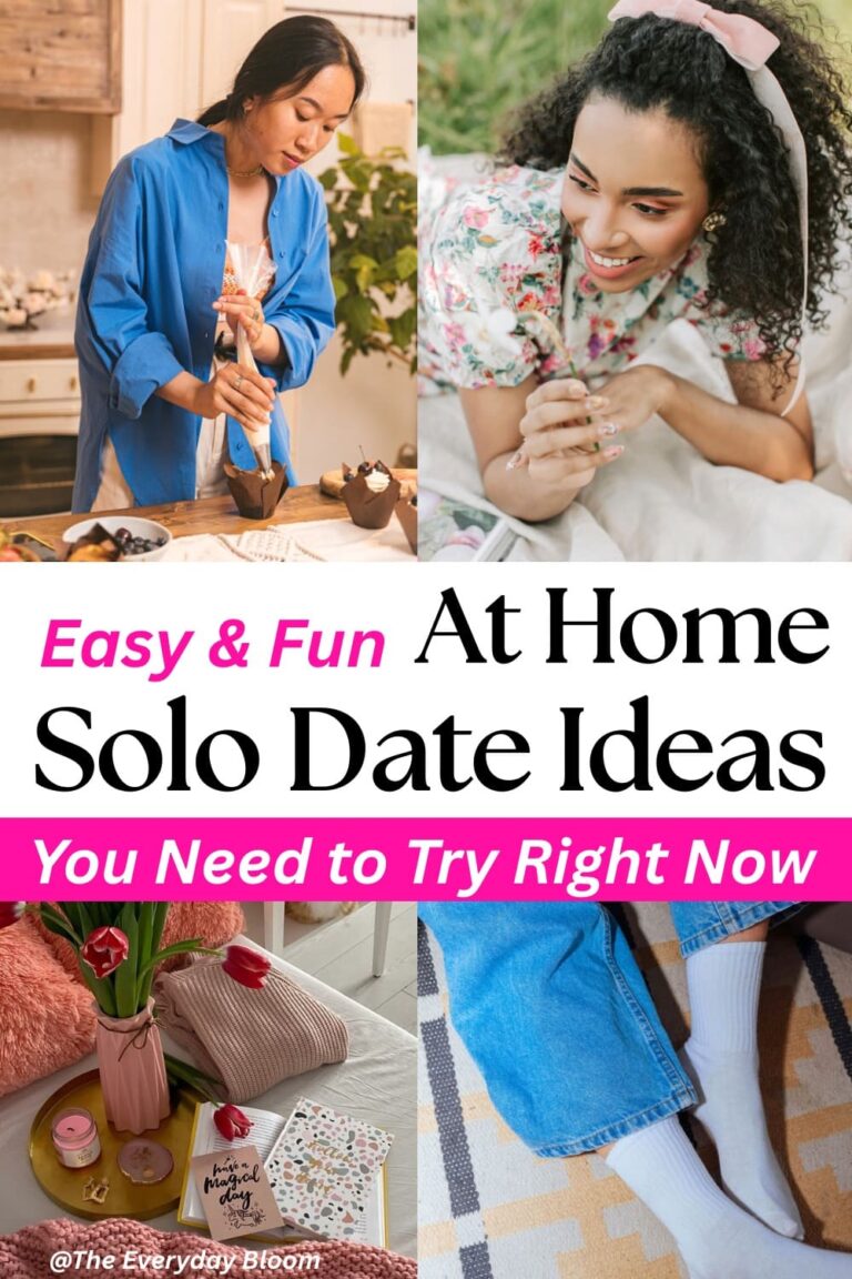 Solo date ideas at home