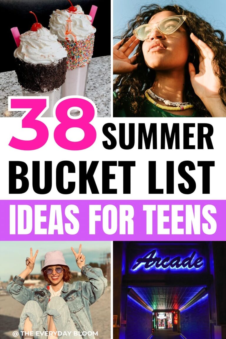 Summer bucket list ideas for teens
