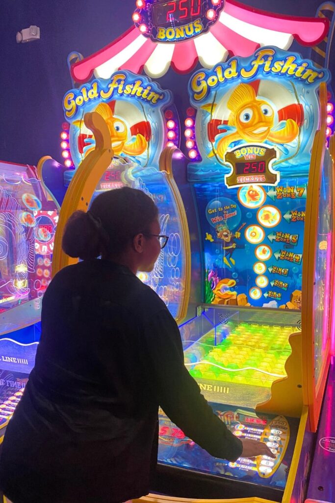 Going to the arcade as a summer bucket list idea for teens