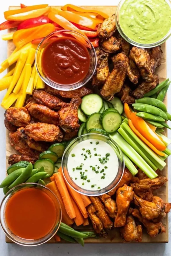 Chicken Wings charcuterie board