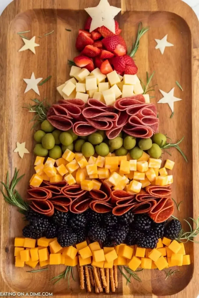 Christmas tree charcuterie board