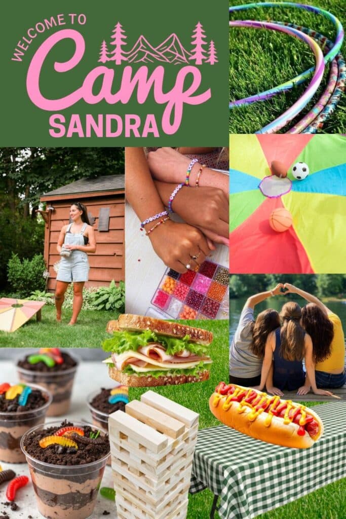 Summer camp summer birthday party idea