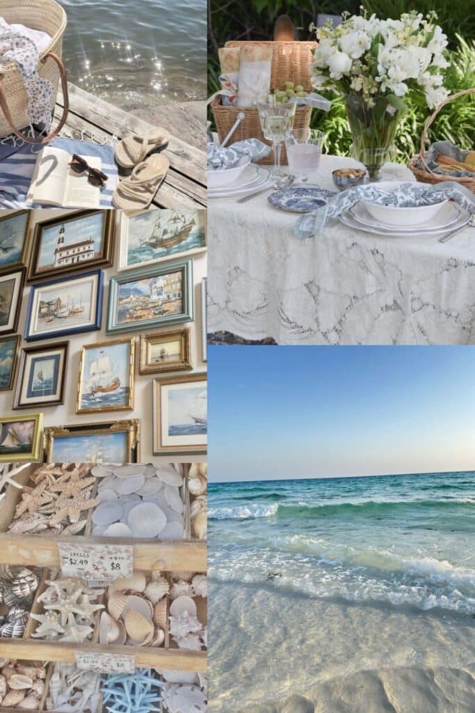 Coastal grandmother themed party