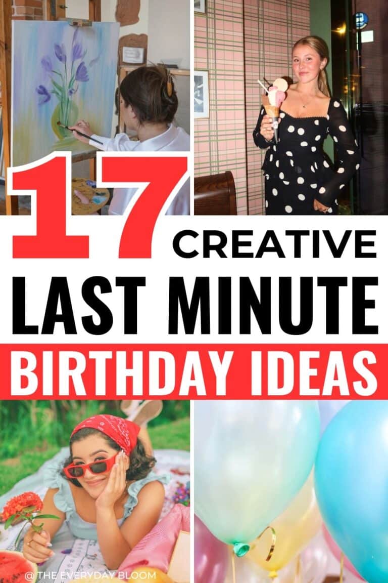 Last minute birthday ideas