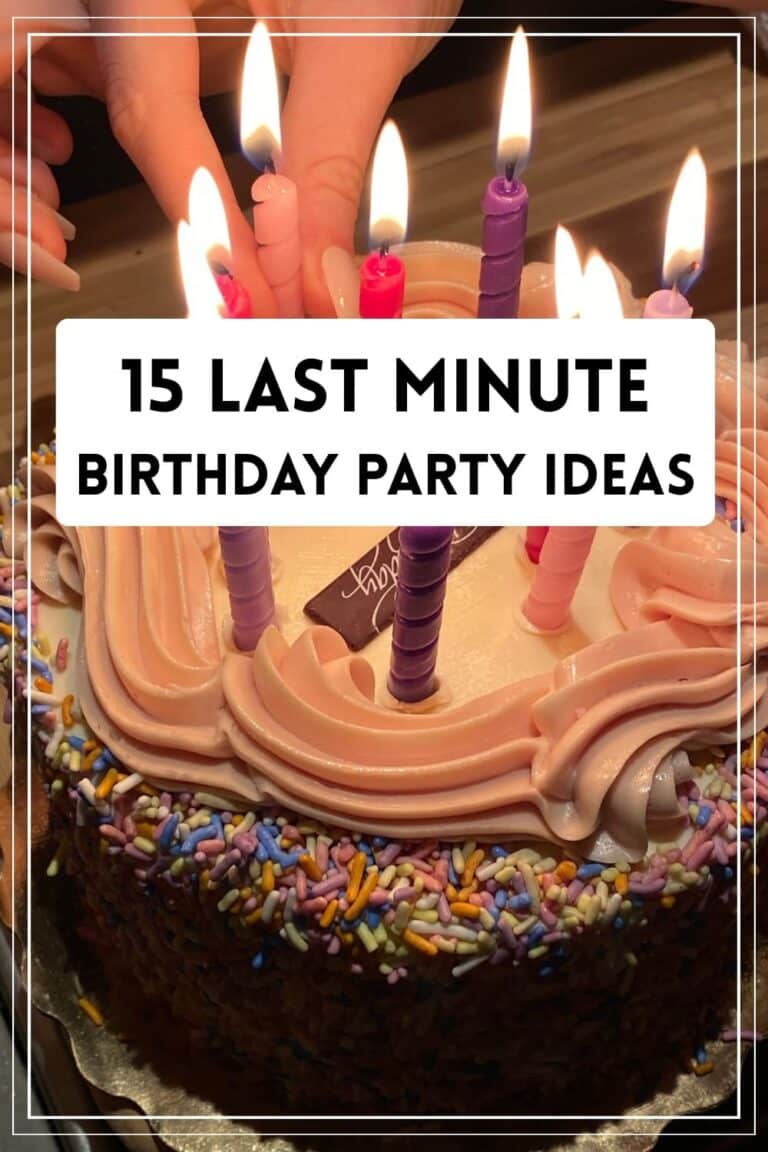 Last minute birthday party ideas