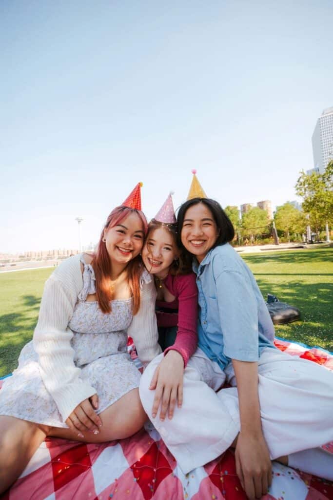 Birthday picnic with friends