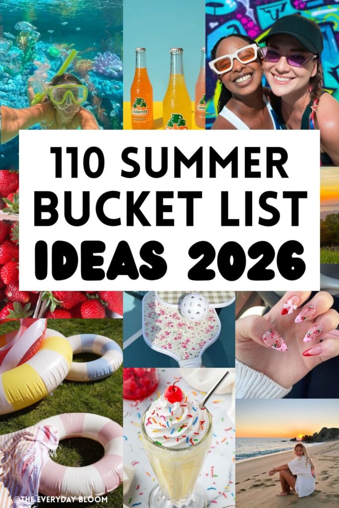 Summer bucket list 2026