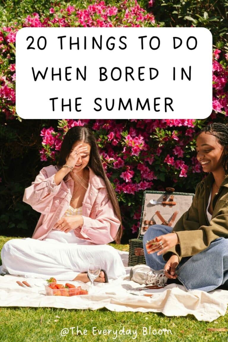 Things to do when bored in the summer