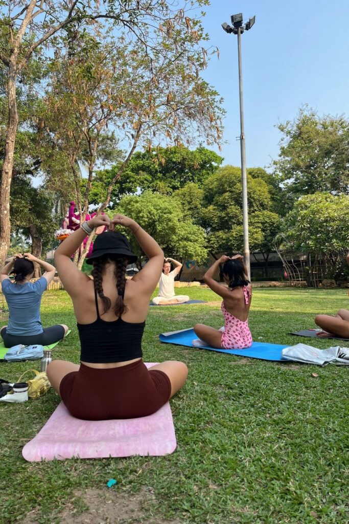 Outdoor yoga
