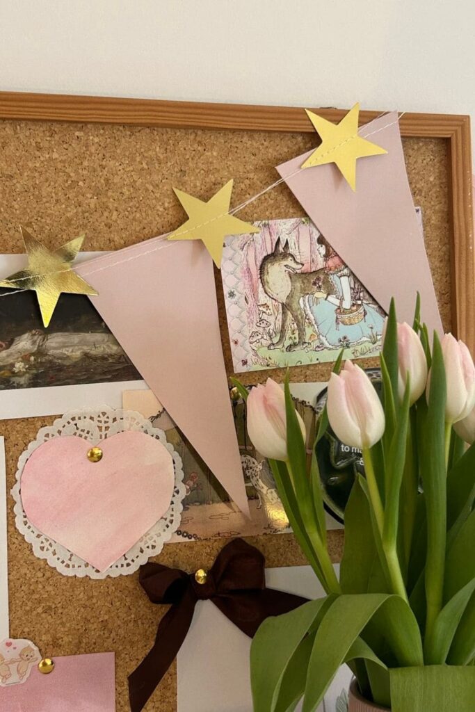 Flowers in dorm room
