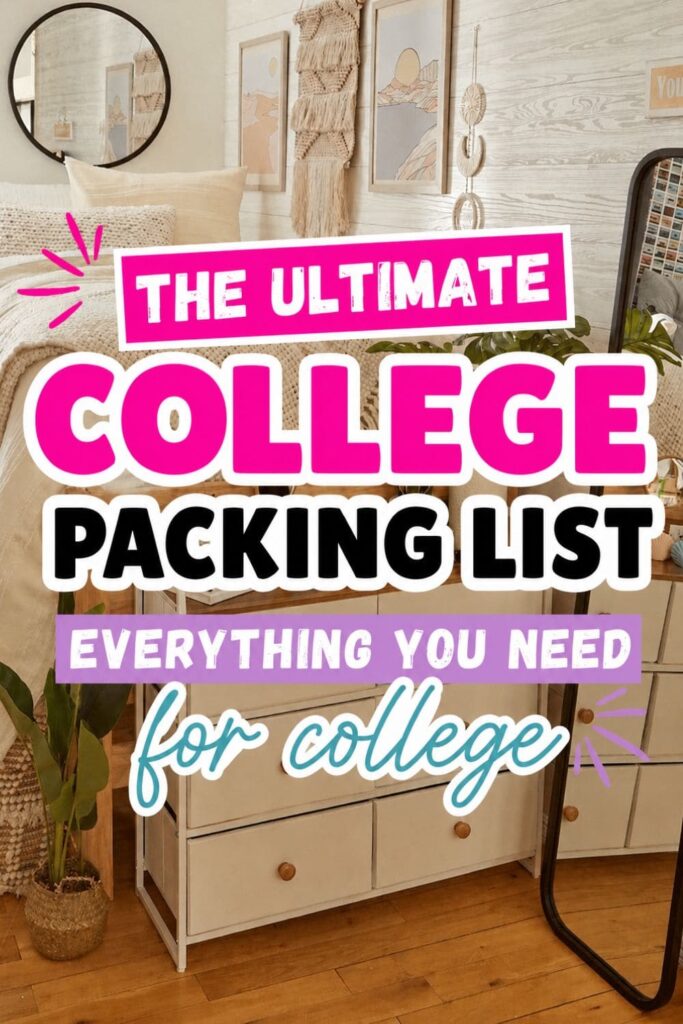Ultimate college packing list