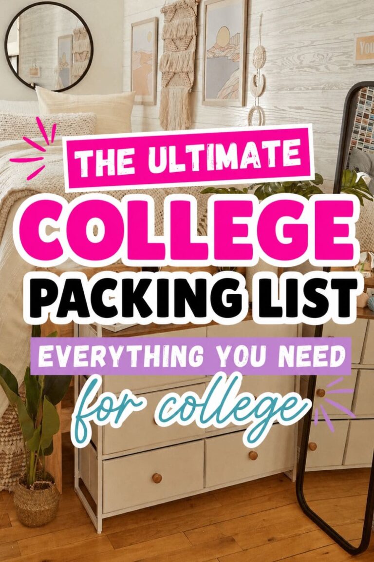 Ultimate college packing list