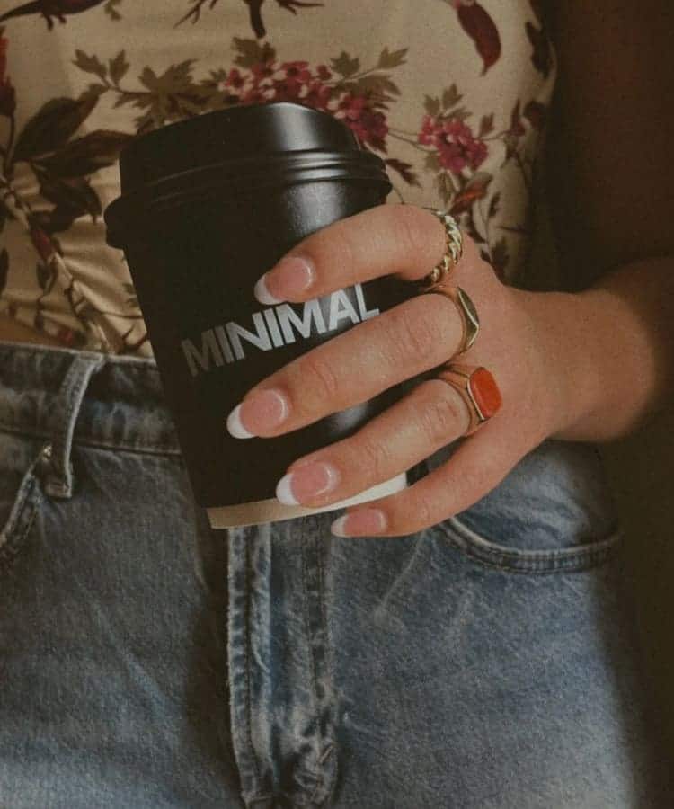 Fall French tips
