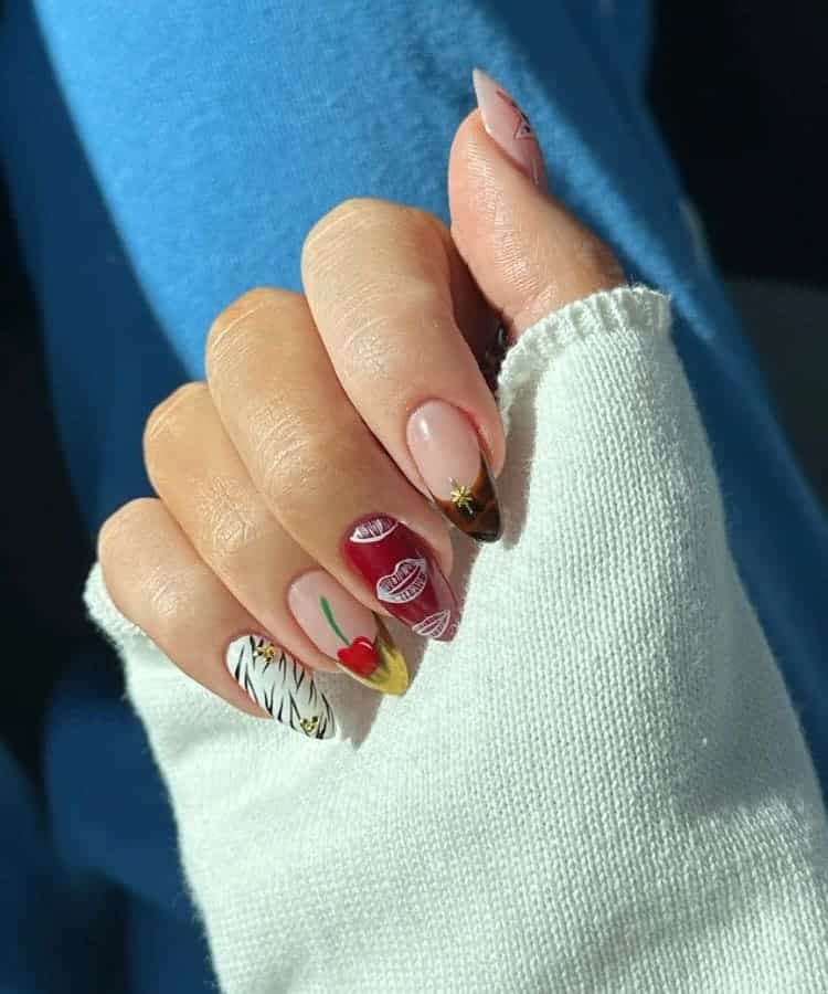 Playfully Abstract Nails